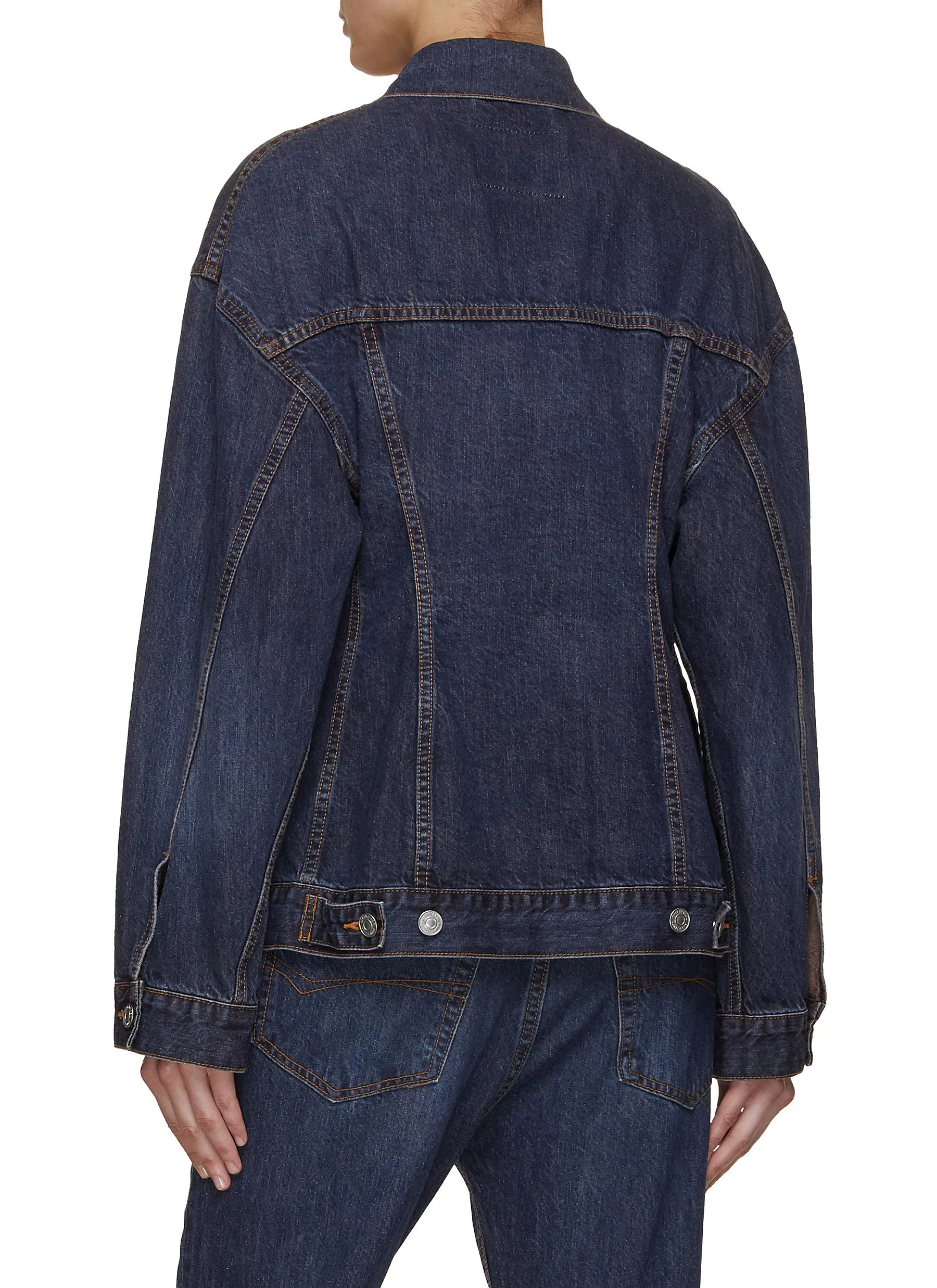 -----------BALENCIAGA  ---- ------------ ----Hourglass Denim Jacket --