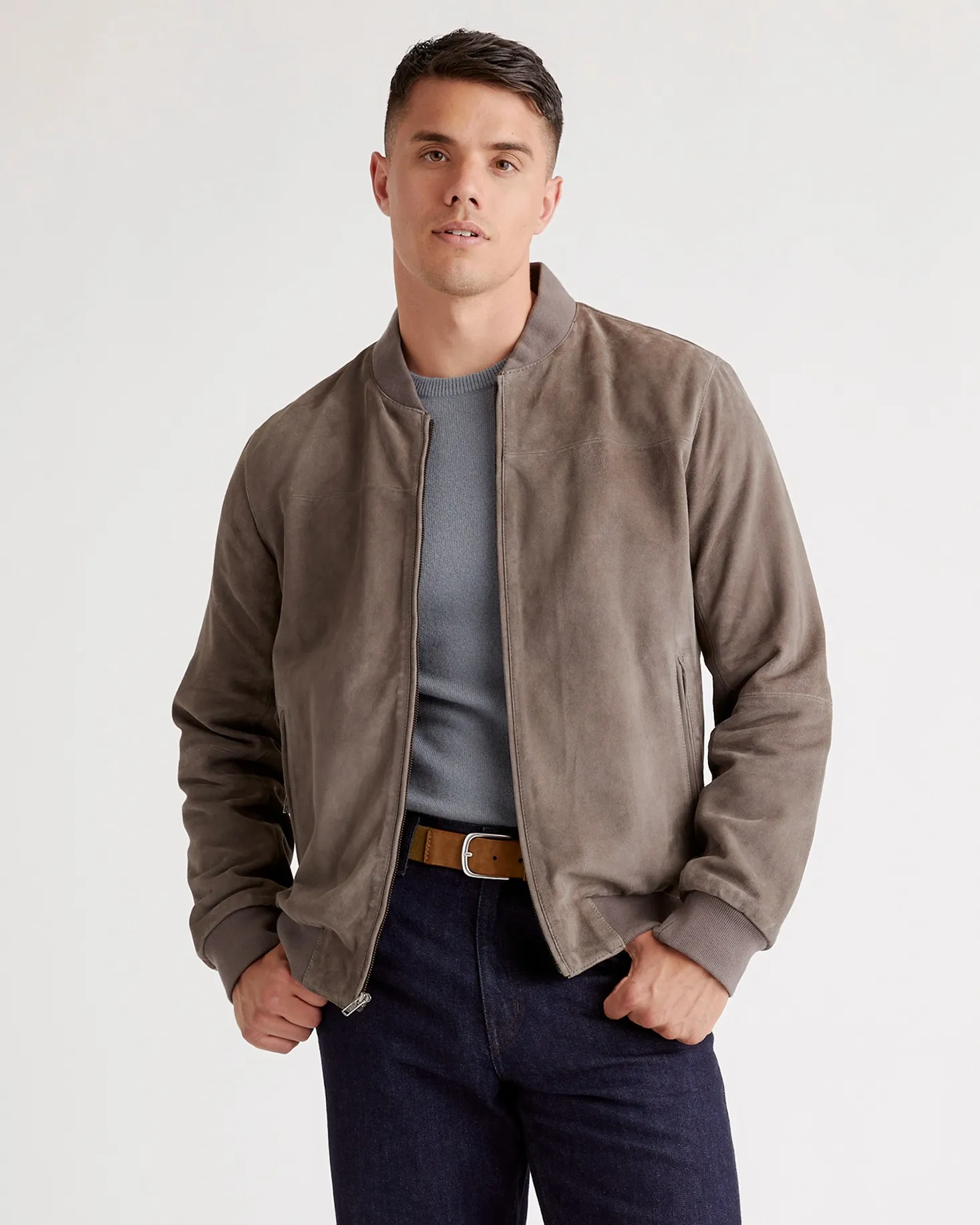 100% Suede Bomber Jacket