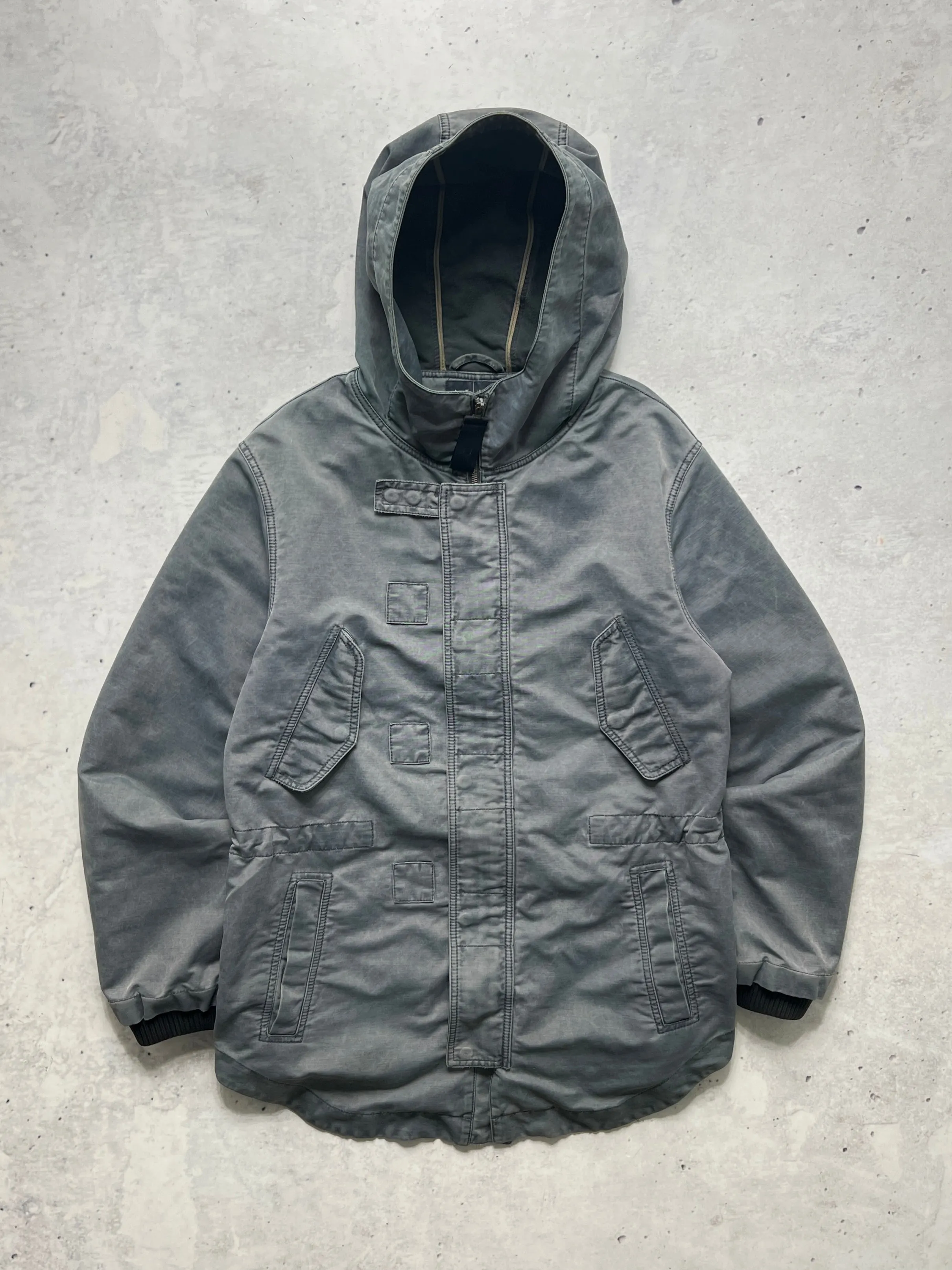 90's Armani Jeans Multi Pocket Parka Jacket (L)