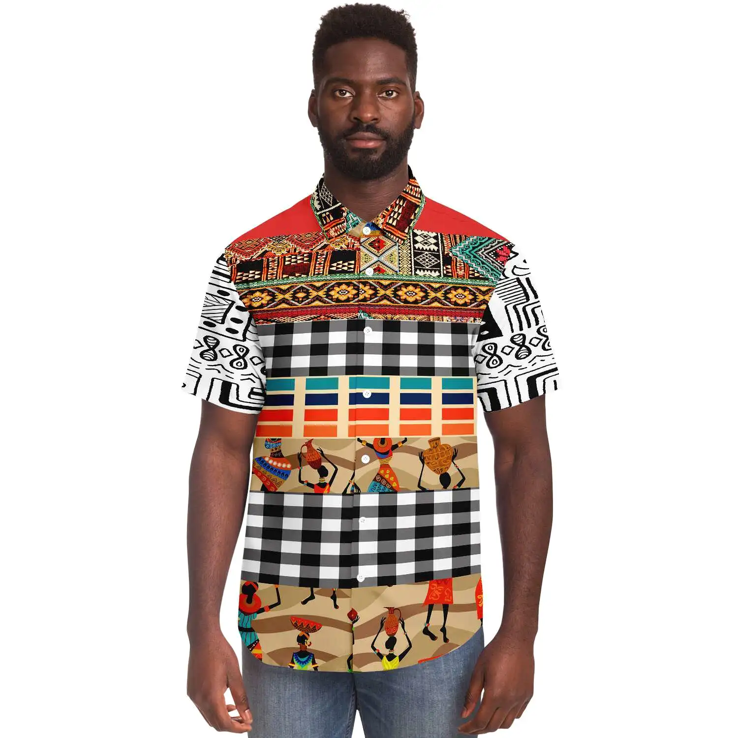 Africa Bombastic Button Down Shirt