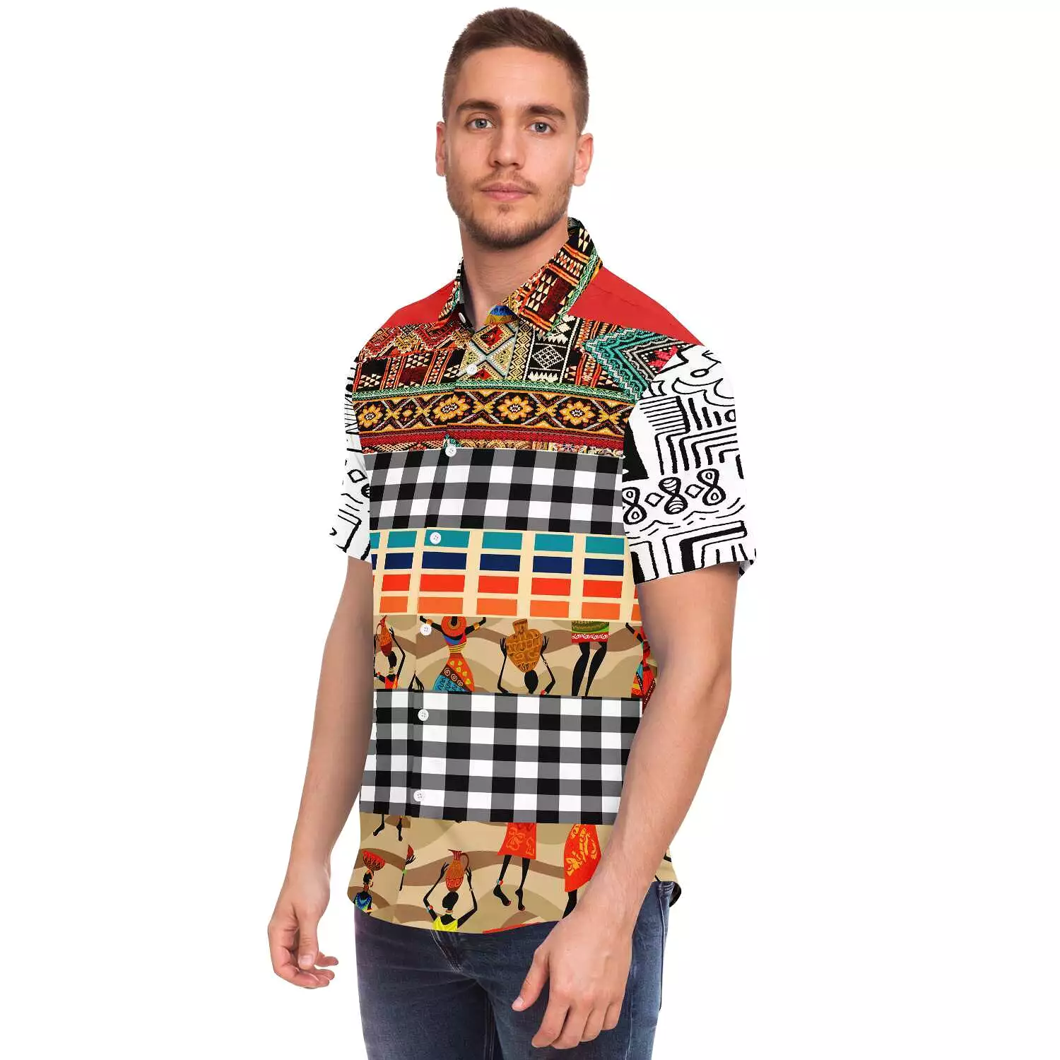 Africa Bombastic Button Down Shirt