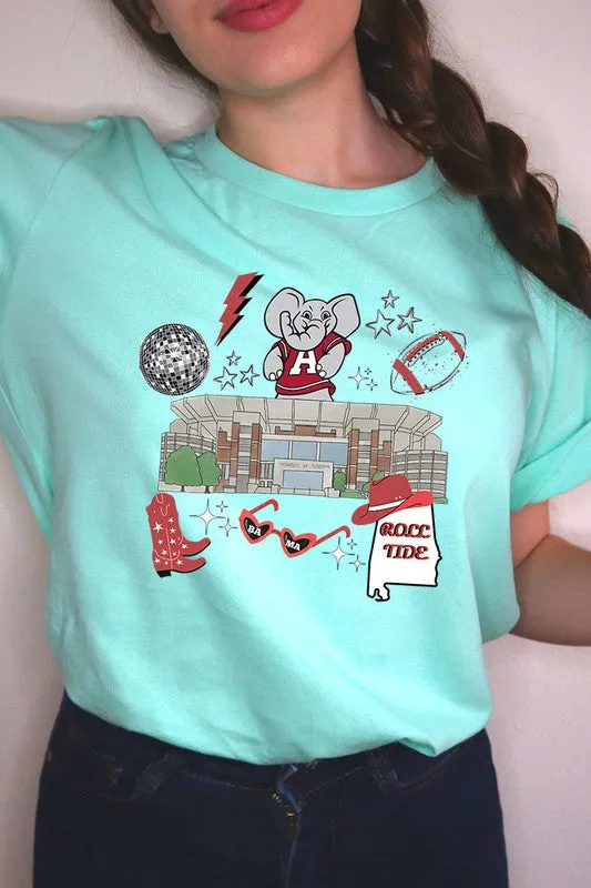 ALABAMA ROLL TIDE UNISEX SHORT SLEEVE