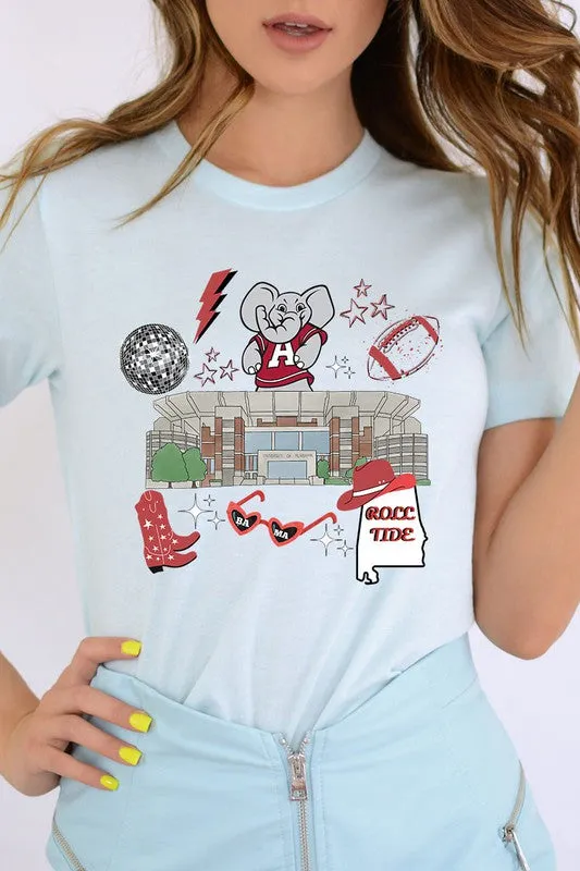 ALABAMA ROLL TIDE UNISEX SHORT SLEEVE