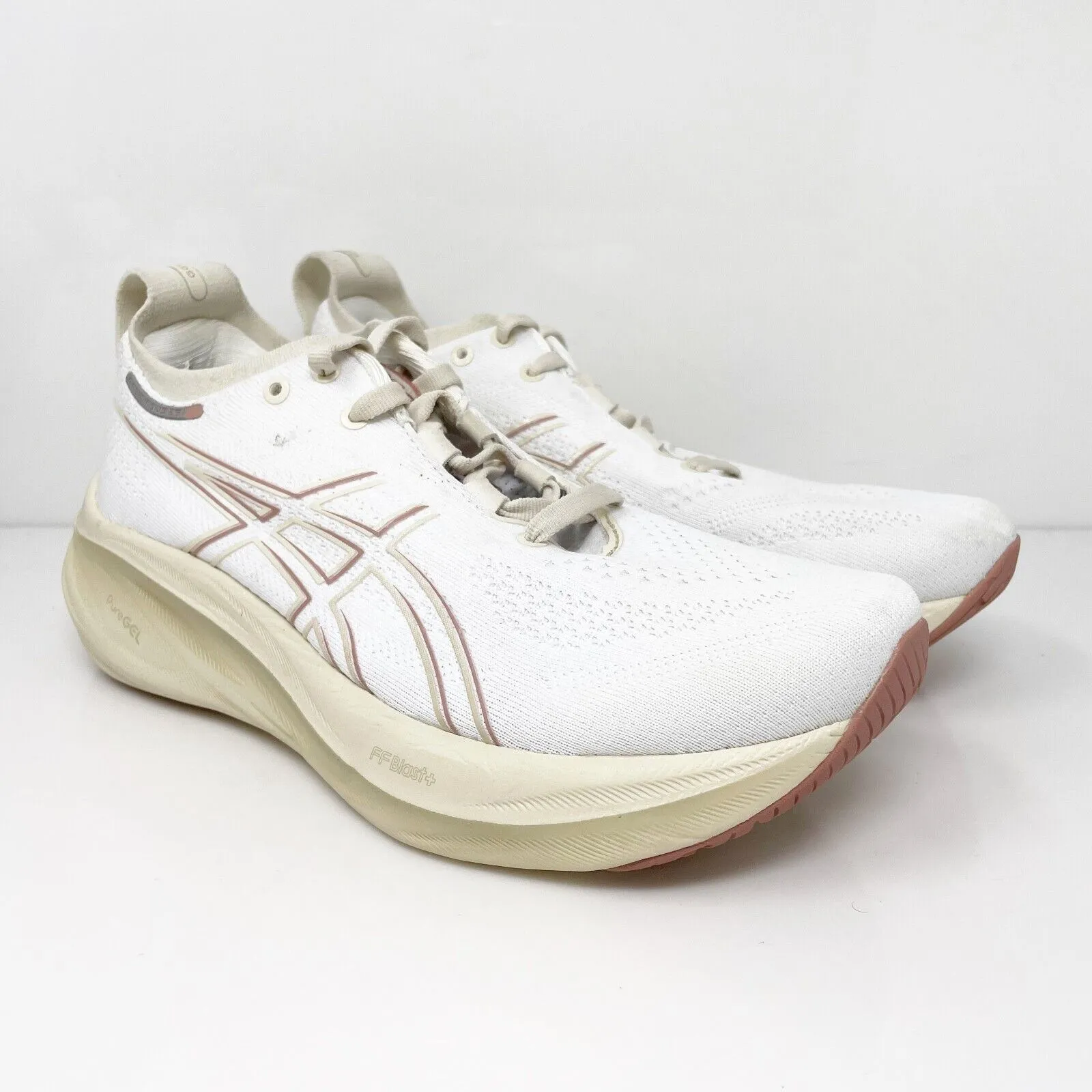 Asics Womens Gel Nimbus 26 1012B693 White Running Shoes Sneakers Size 7.5