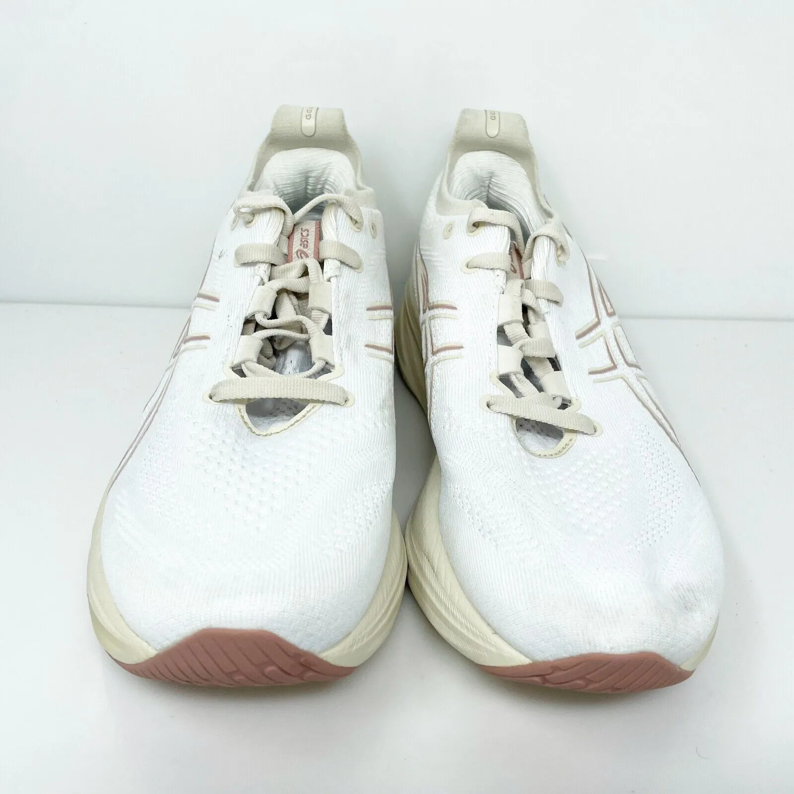 Asics Womens Gel Nimbus 26 1012B693 White Running Shoes Sneakers Size 7.5