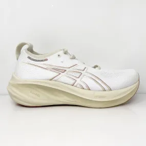 Asics Womens Gel Nimbus 26 1012B693 White Running Shoes Sneakers Size 7.5