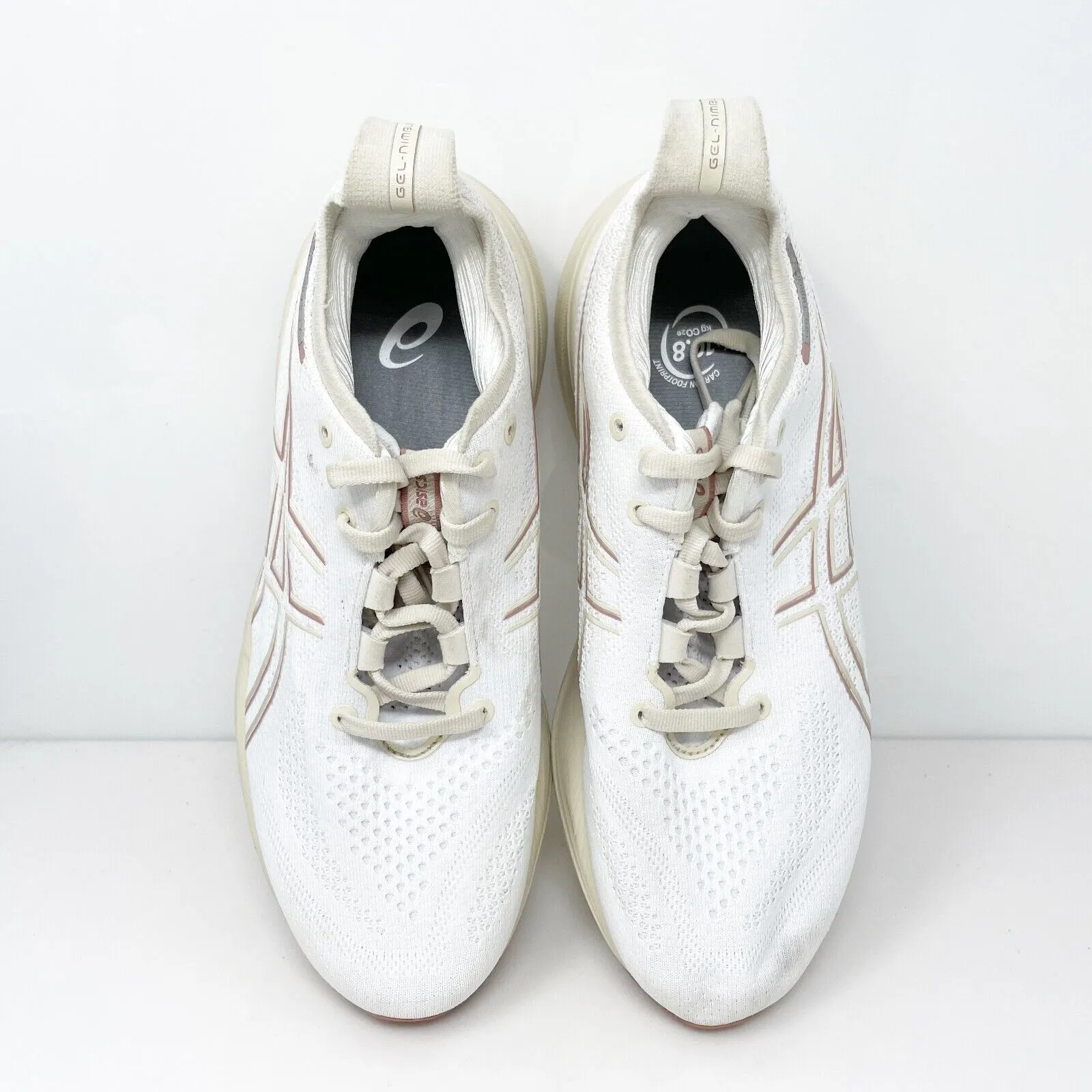 Asics Womens Gel Nimbus 26 1012B693 White Running Shoes Sneakers Size 7.5