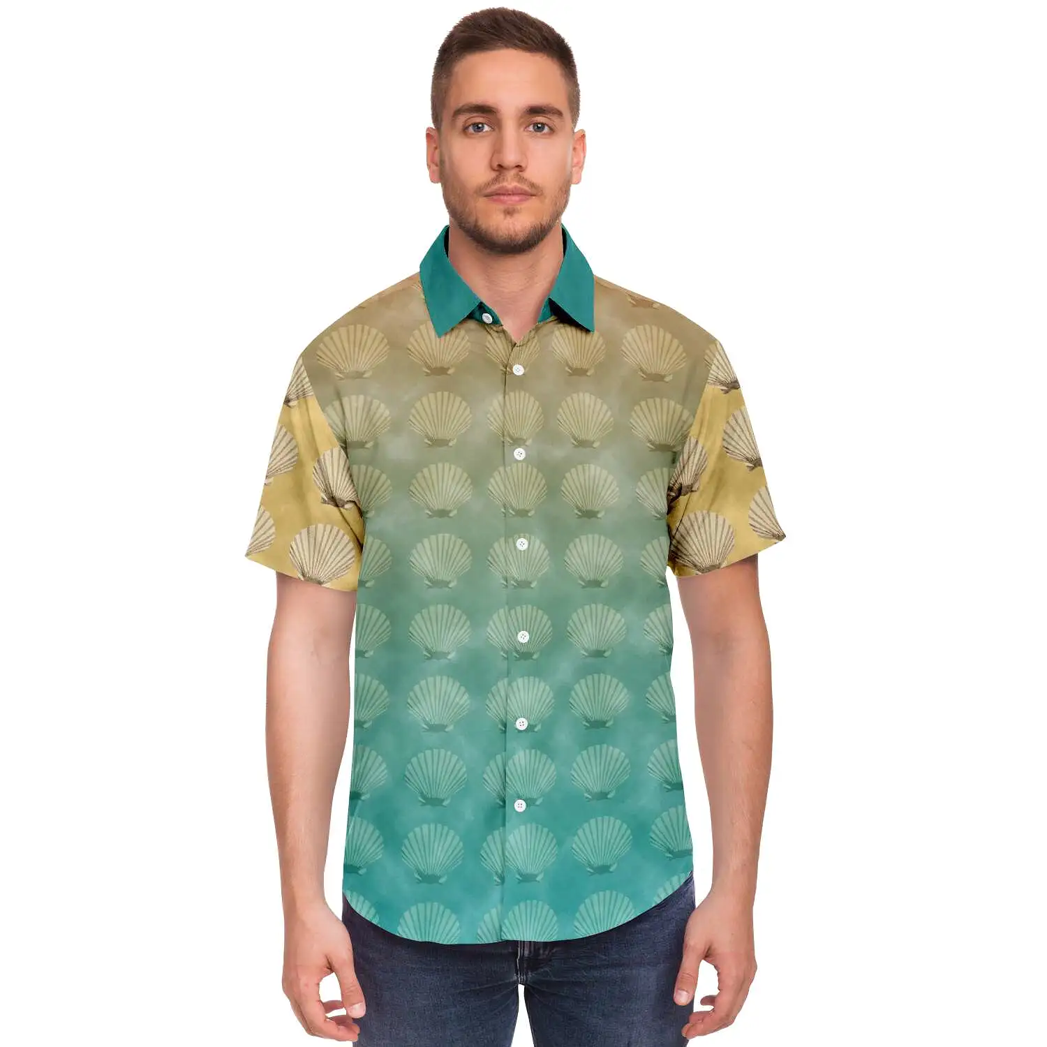 Atlantis Short Sleeve Button Down Shirt