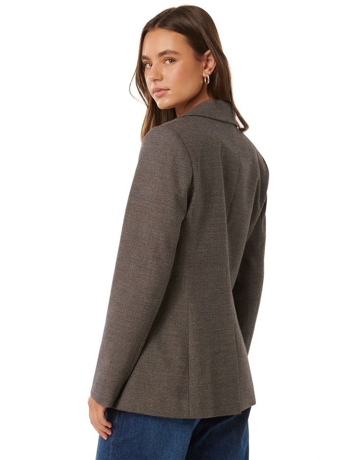 Ava Single Breasted Blazer in Grey