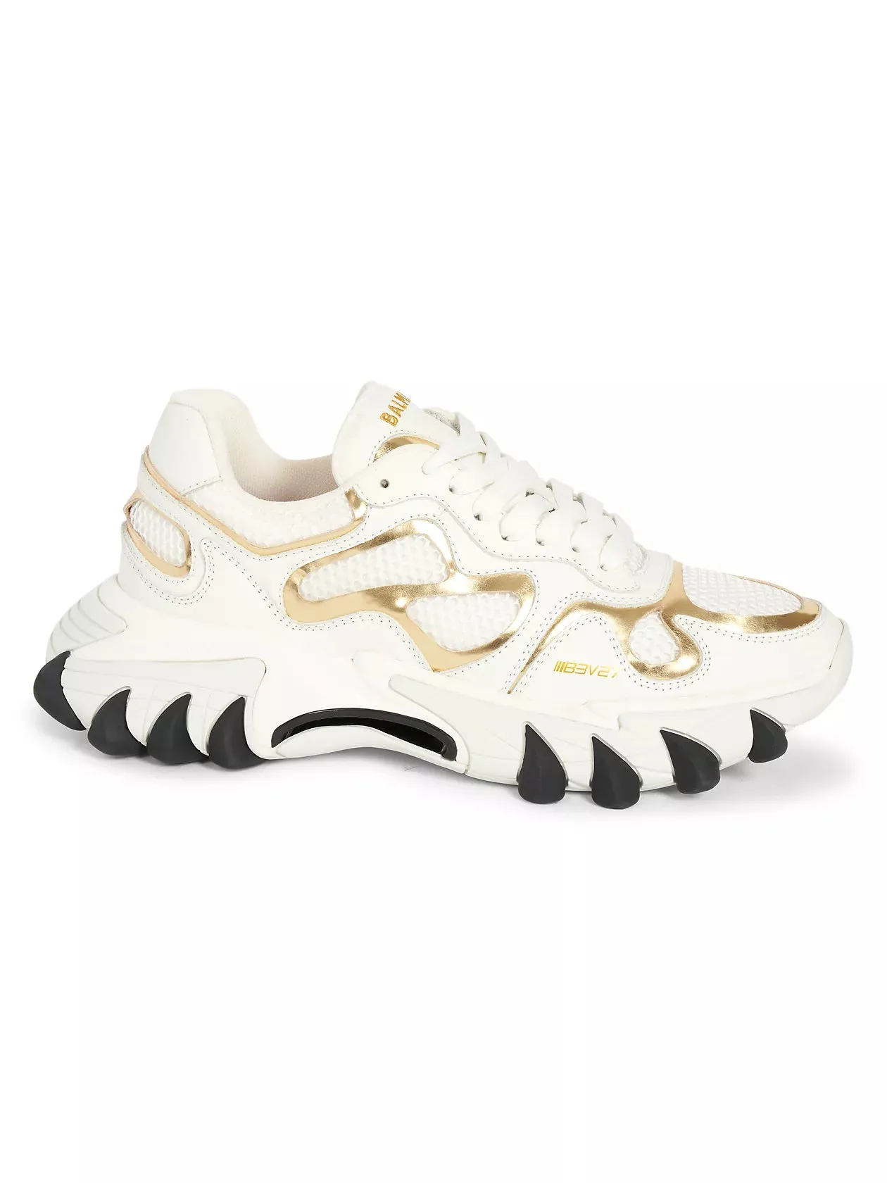 Balmain B-East Leather & Mesh Sneakers