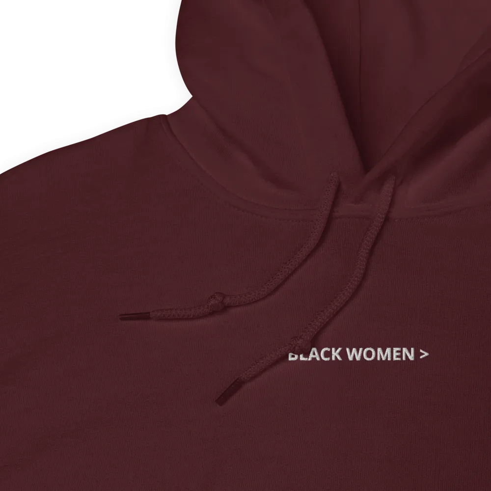 Black Women > Embroidered Hoodie