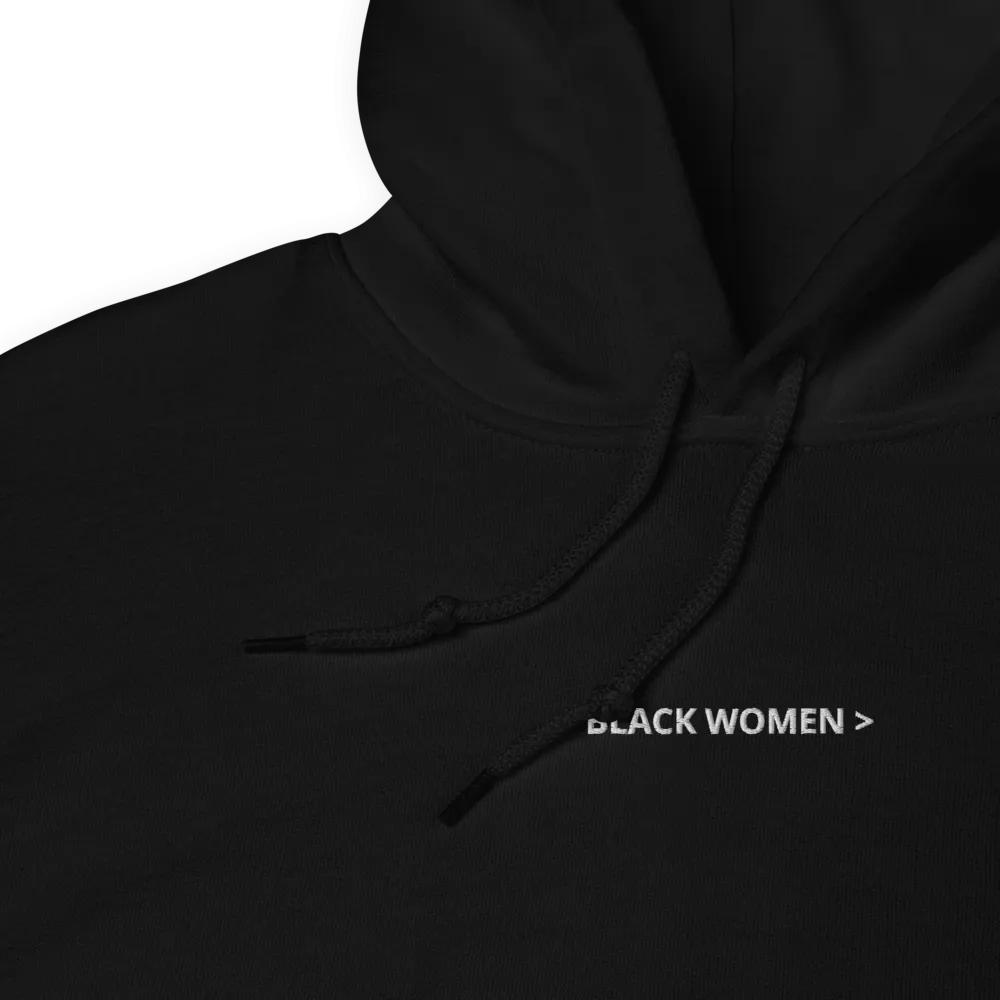 Black Women > Embroidered Hoodie