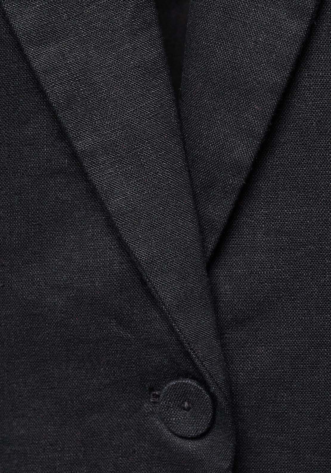 Blazer suit 100% linen - Black