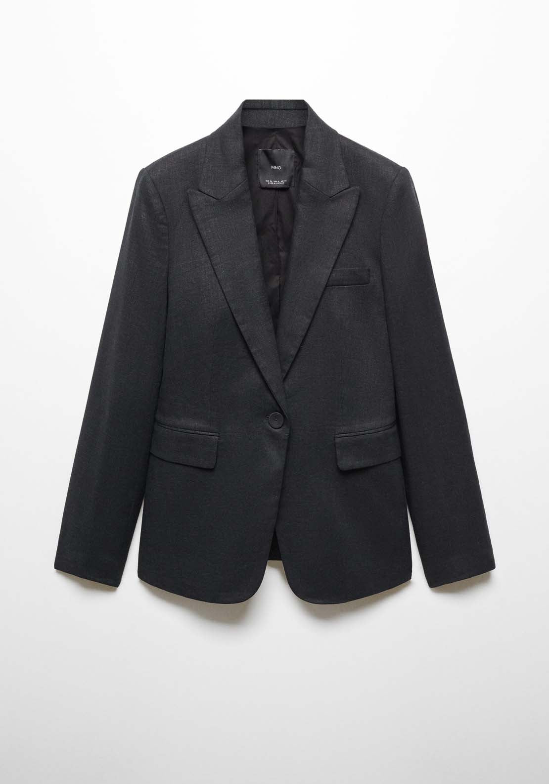 Blazer suit 100% linen - Black