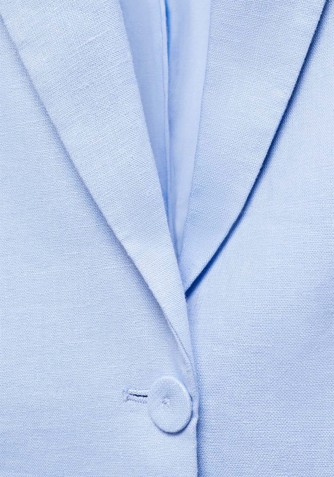 Blazer suit 100% linen - Blue