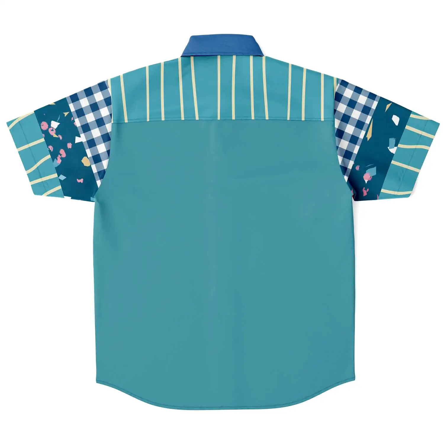 Blue Dream Short Sleeve Button Down Shirt