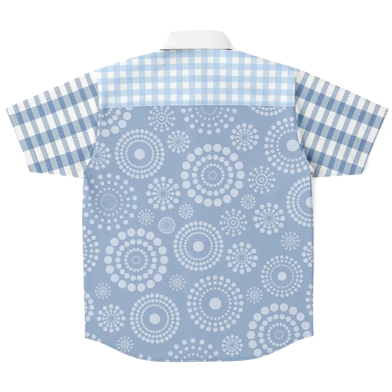 Blue Lagoon Short Sleeve Button Down Shirt