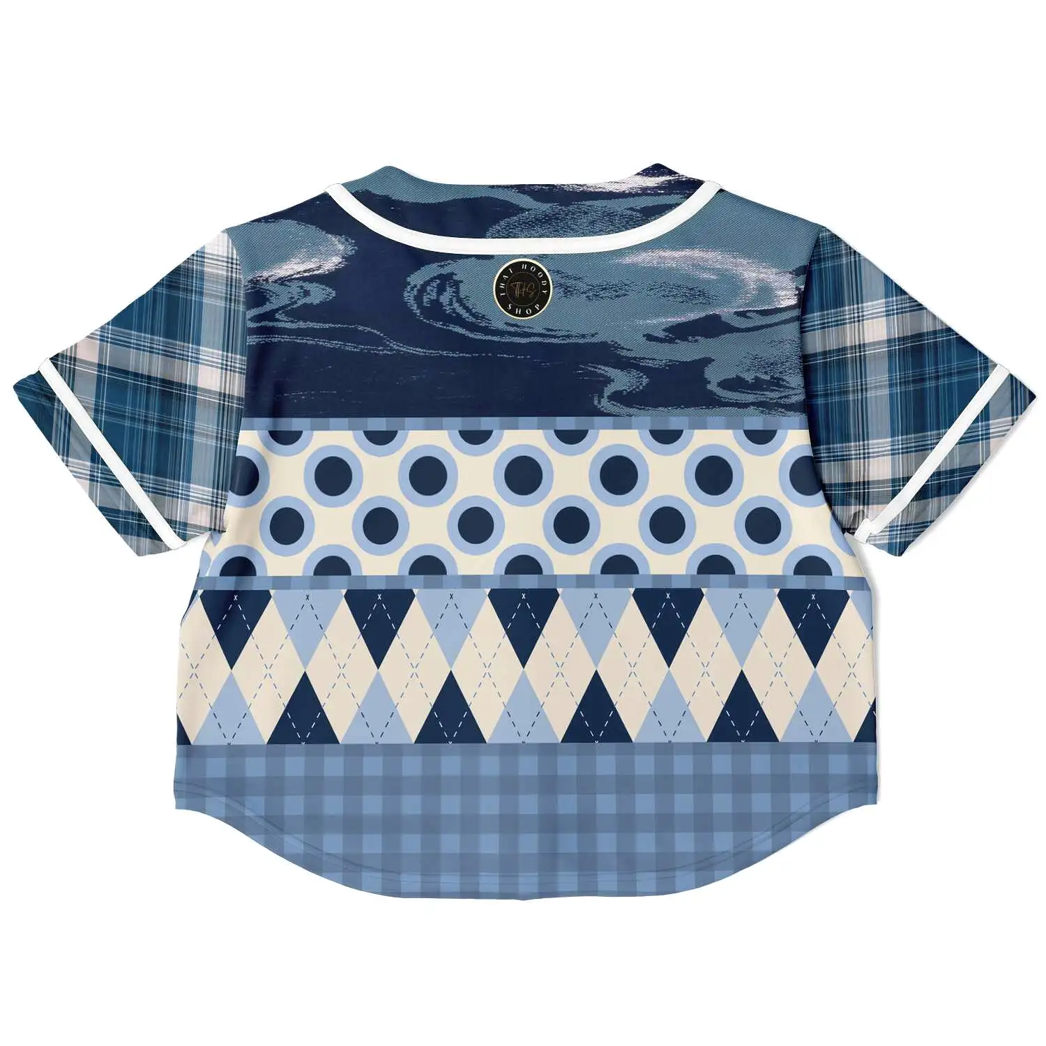 Blueberry Hill Cropped Button Front Jersey