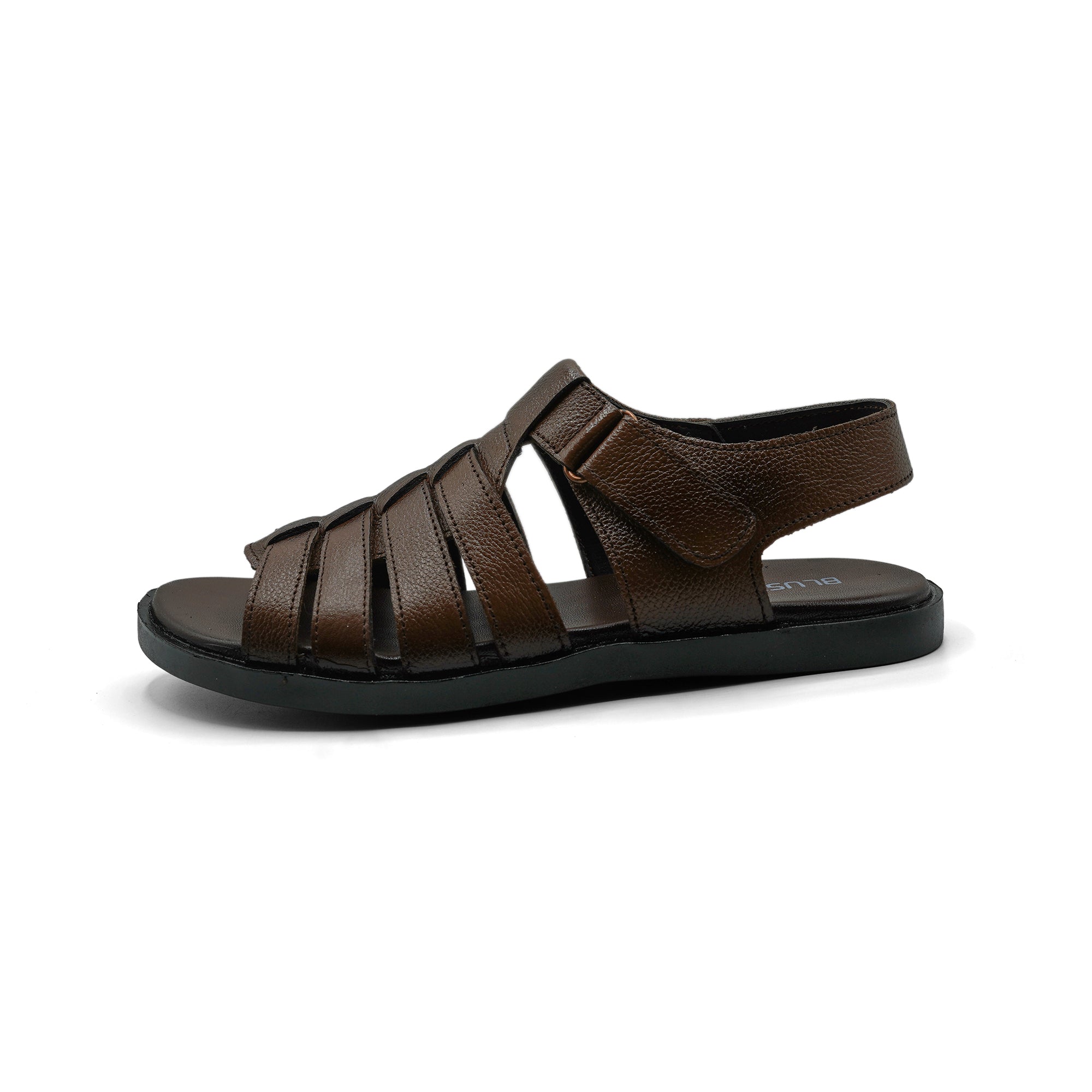 Brown Multi Strap Leather Men Sandals