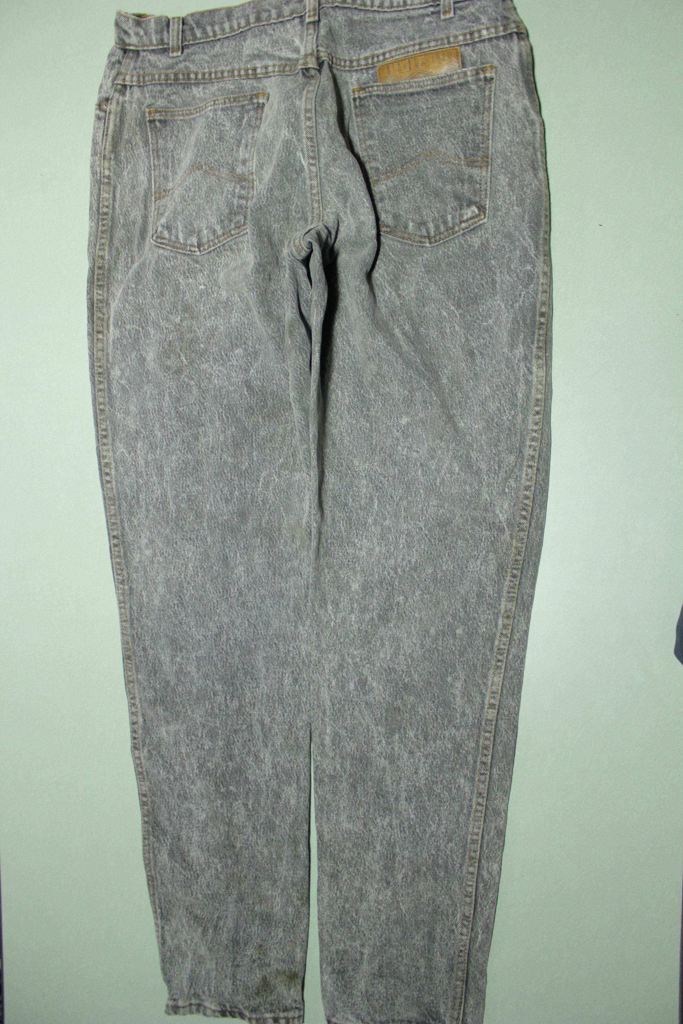 Bugle Boy Acid Washed Vintage 80's Made in USA Tapered Leg Mom Dad Jeans