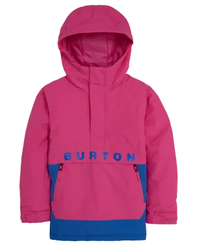 Burton Kids' Frostner 2L Anorak Snow Jacket - Fuchsia Fusion/Amparo Blue