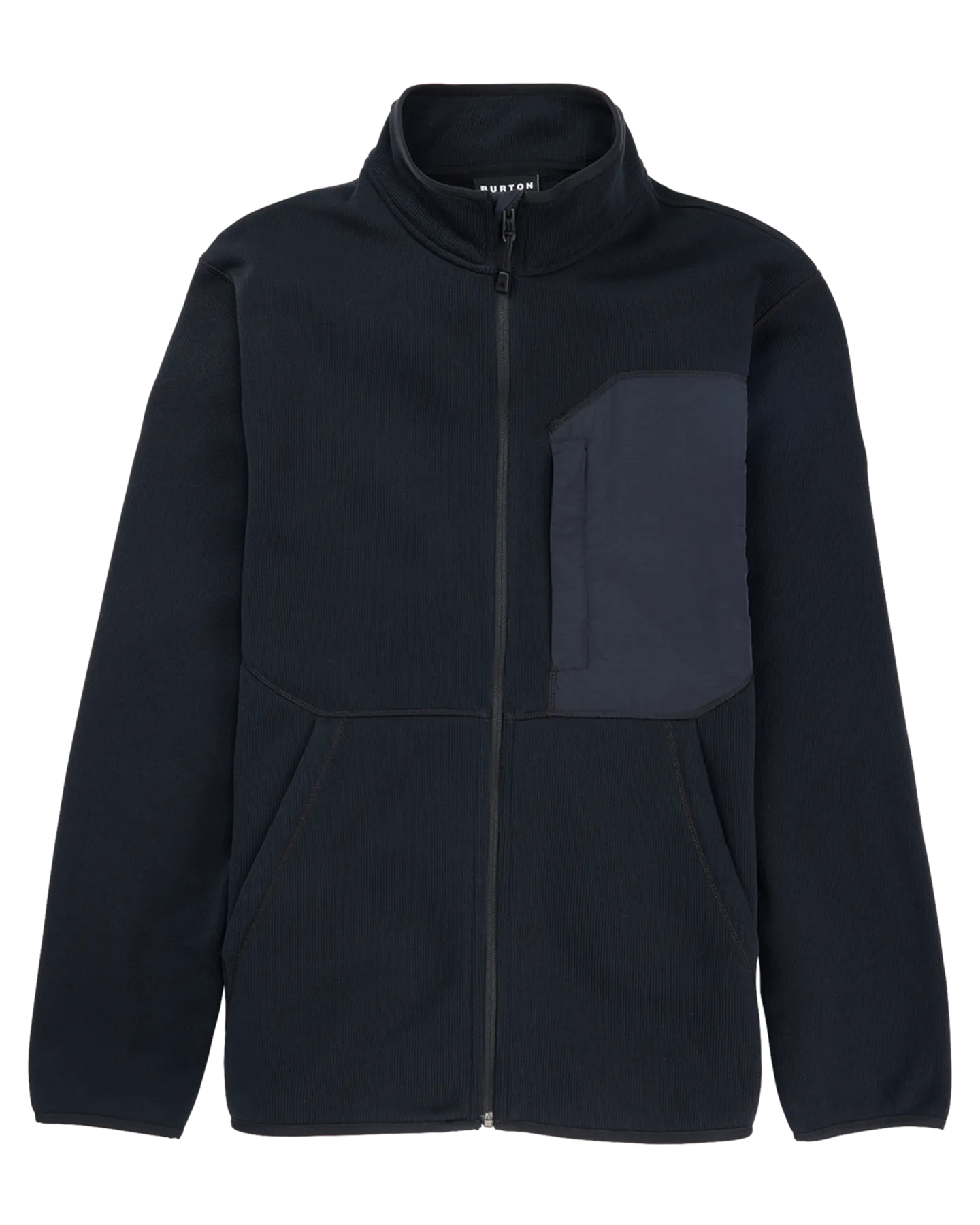 Burton Men's Runin Full-Zip Fleece - True Black