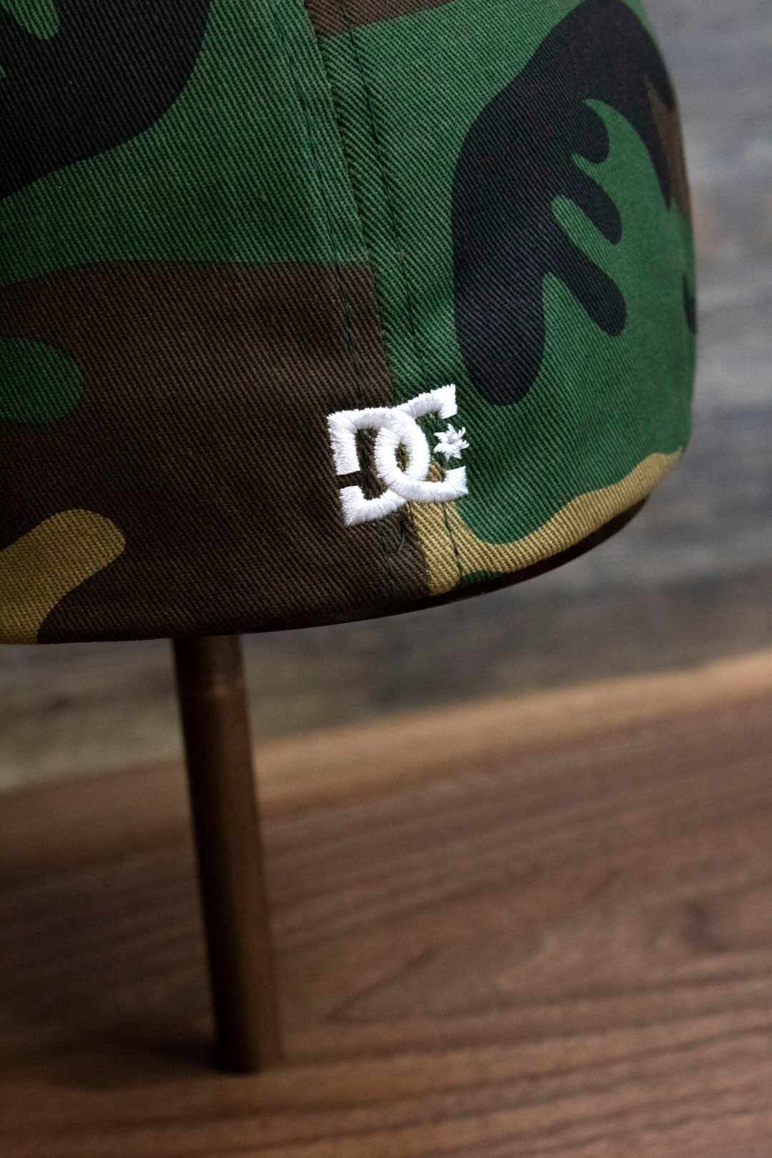 Camouflage Print Skater Hat | DC Shoes Black Bottom Camo Flexfit Cap