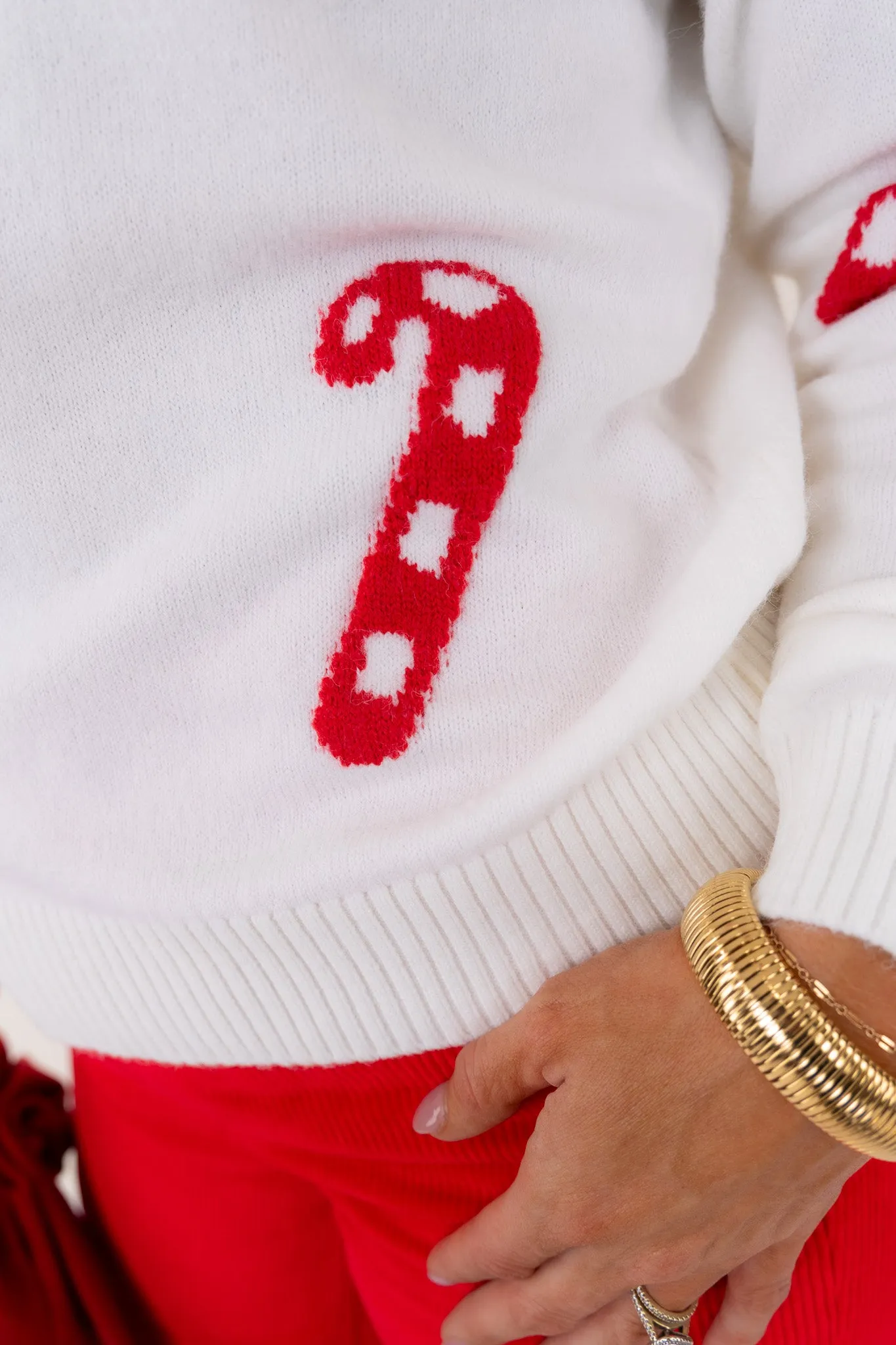 Candy Cane Sweater