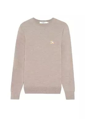 Chillax Fox Patch Classic R-Neck Jumper KM00501KT1036