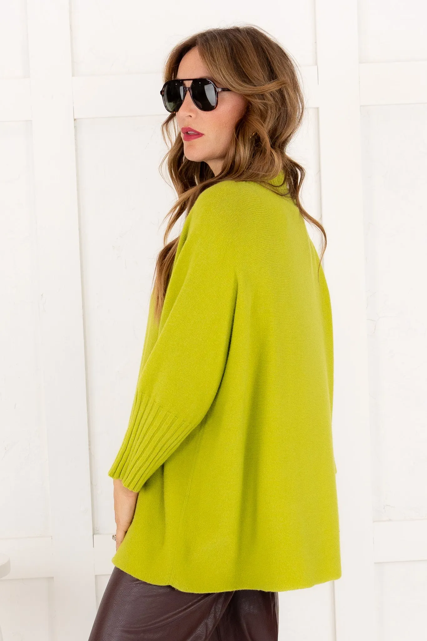 Classic Charm Long Sleeve Sweater - Green