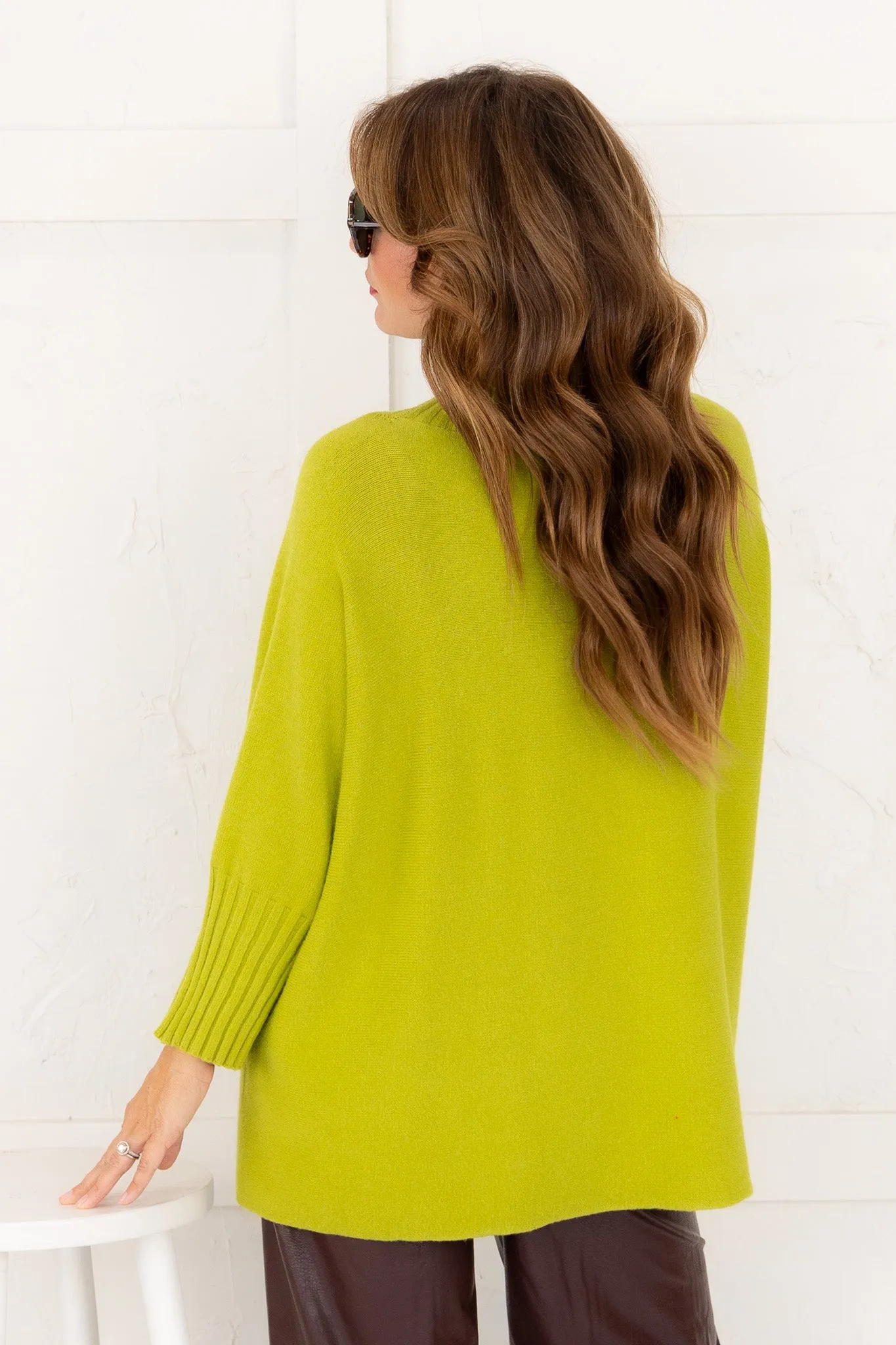 Classic Charm Long Sleeve Sweater - Green