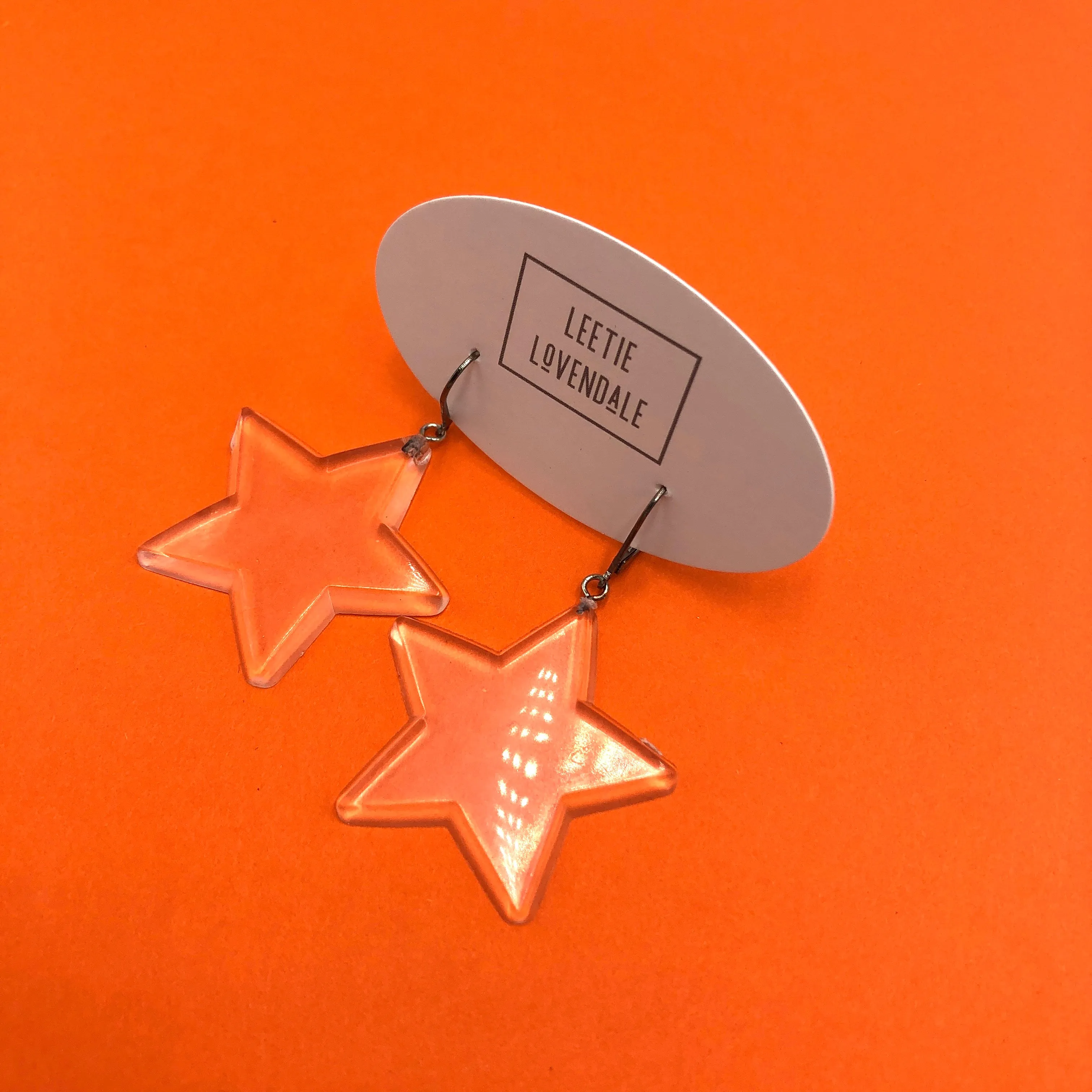 Clear Star Earrings