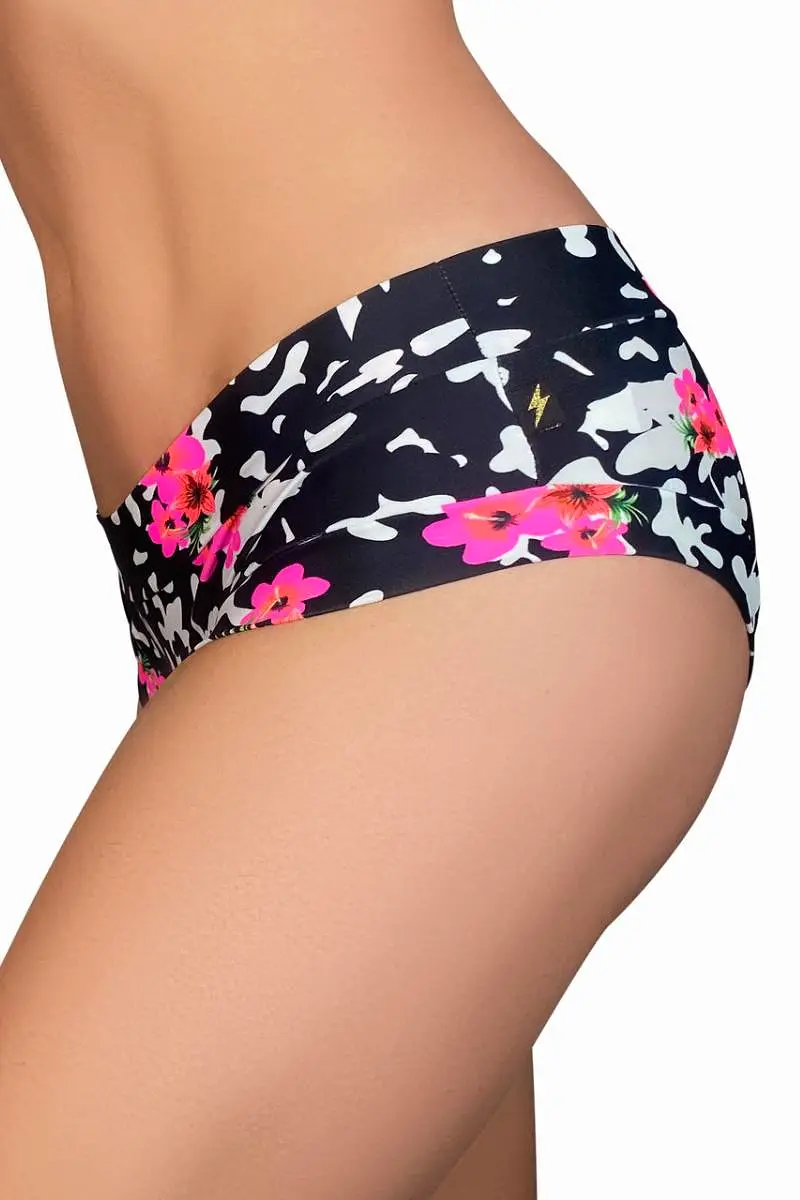 Cleo the Hurricane Essential Hot Pants - Pink Hibiscus