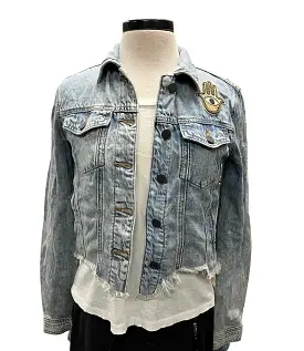 Collab322 Denim Jacket with Raw Bottom Edge