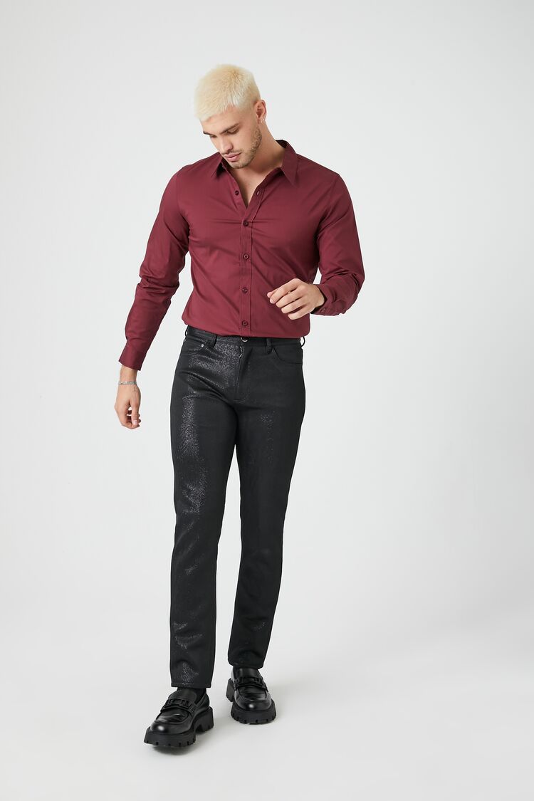 Cotton-Blend Long-Sleeve Shirt