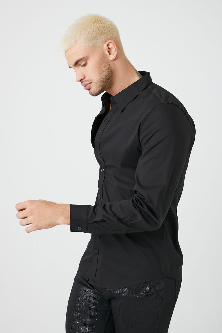 Cotton-Blend Long-Sleeve Shirt