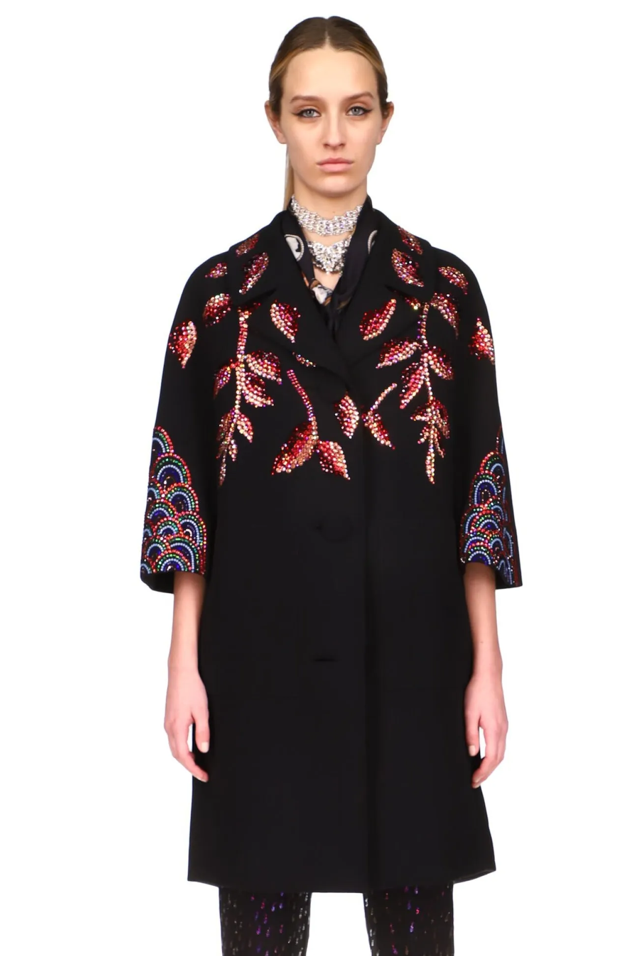 CRYSTAL 'RED WILLOW' PATCH POCKET COAT