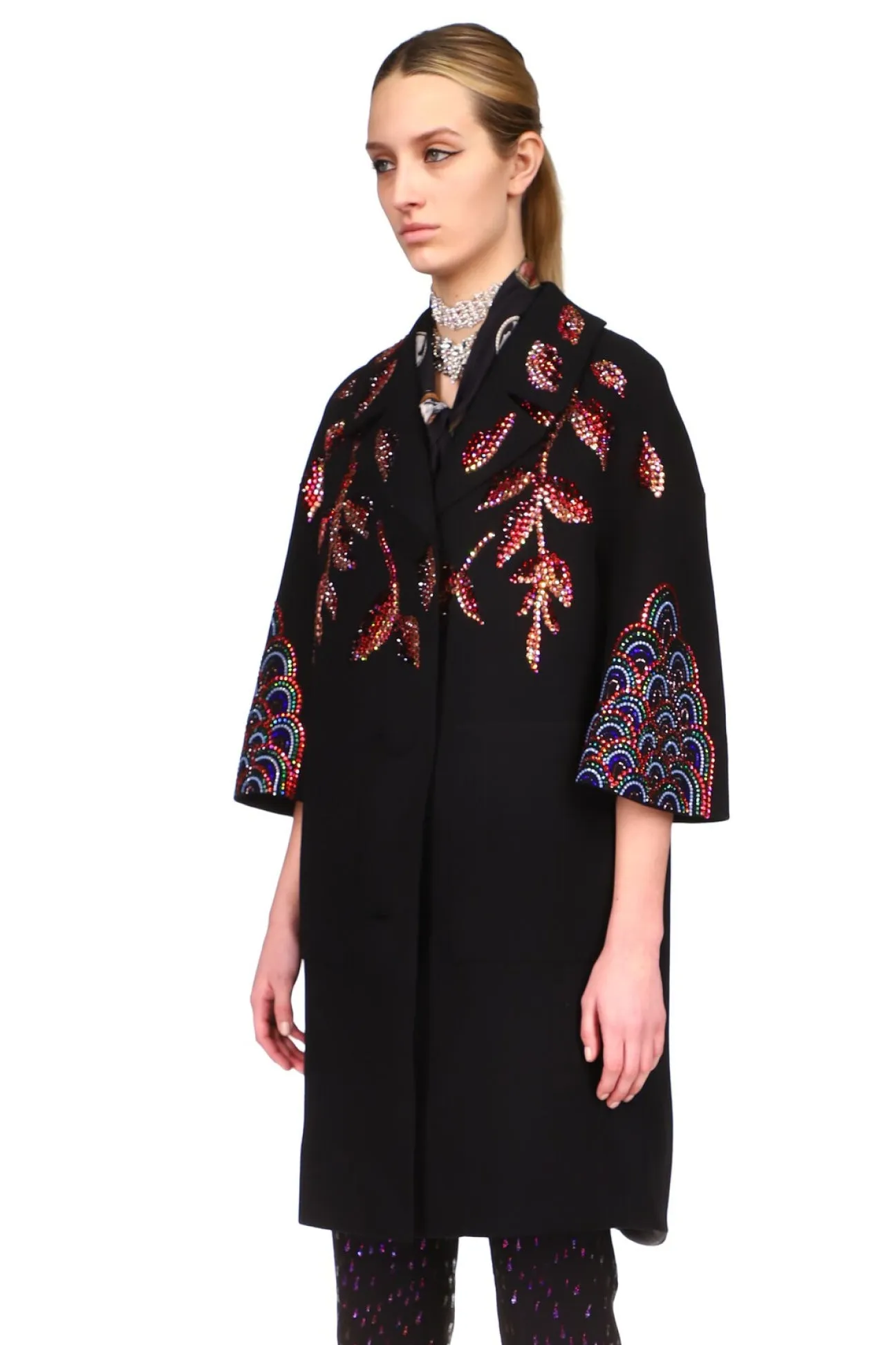 CRYSTAL 'RED WILLOW' PATCH POCKET COAT