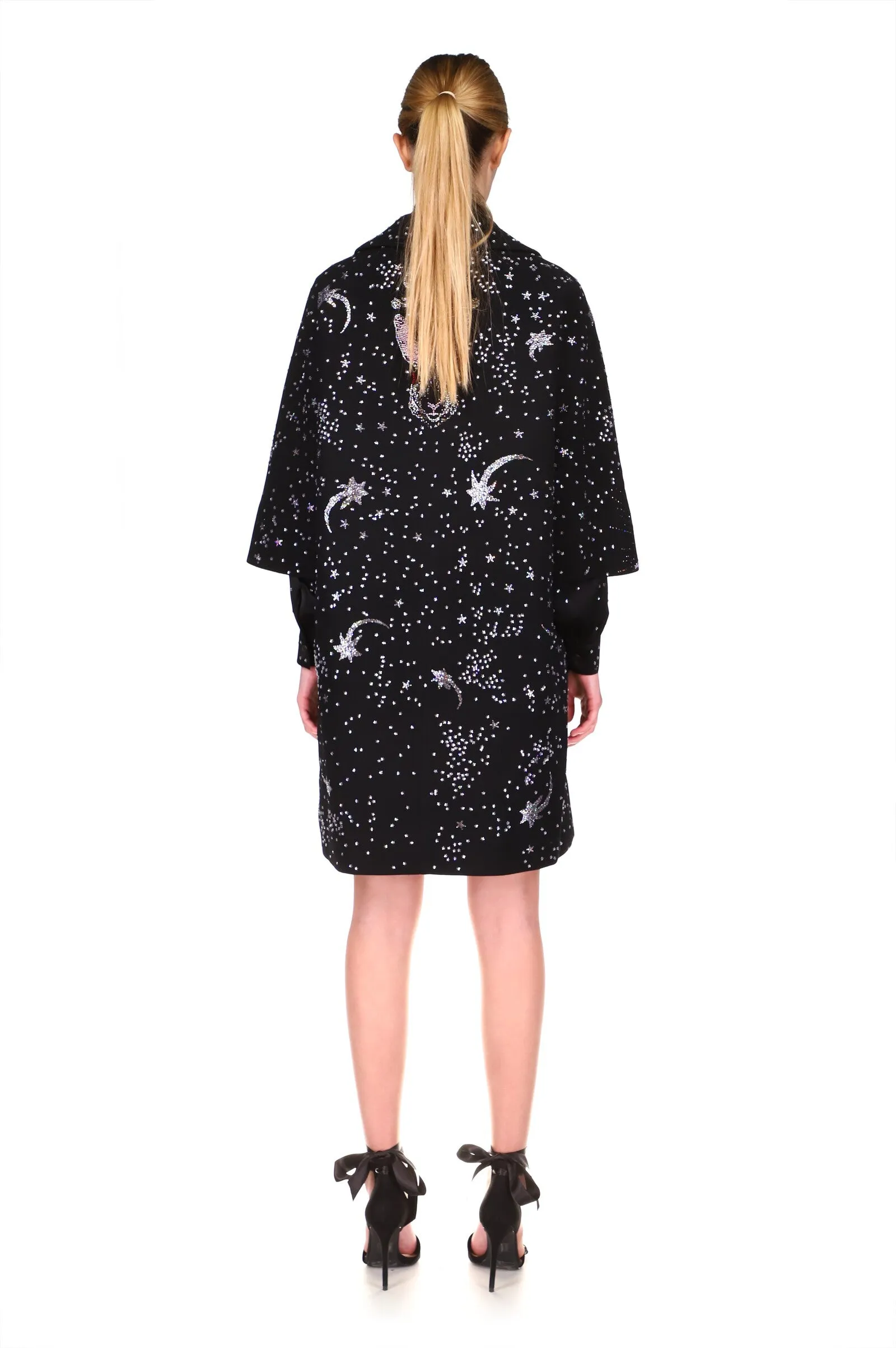 CRYSTAL 'WONDERLAND' PATCH POCKET COAT