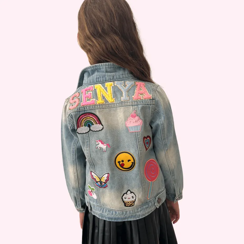 Customizable Patch Denim Jacket