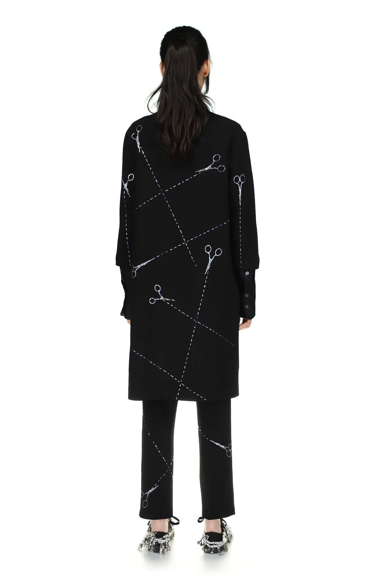 'Cut up scissors' Duster Coat