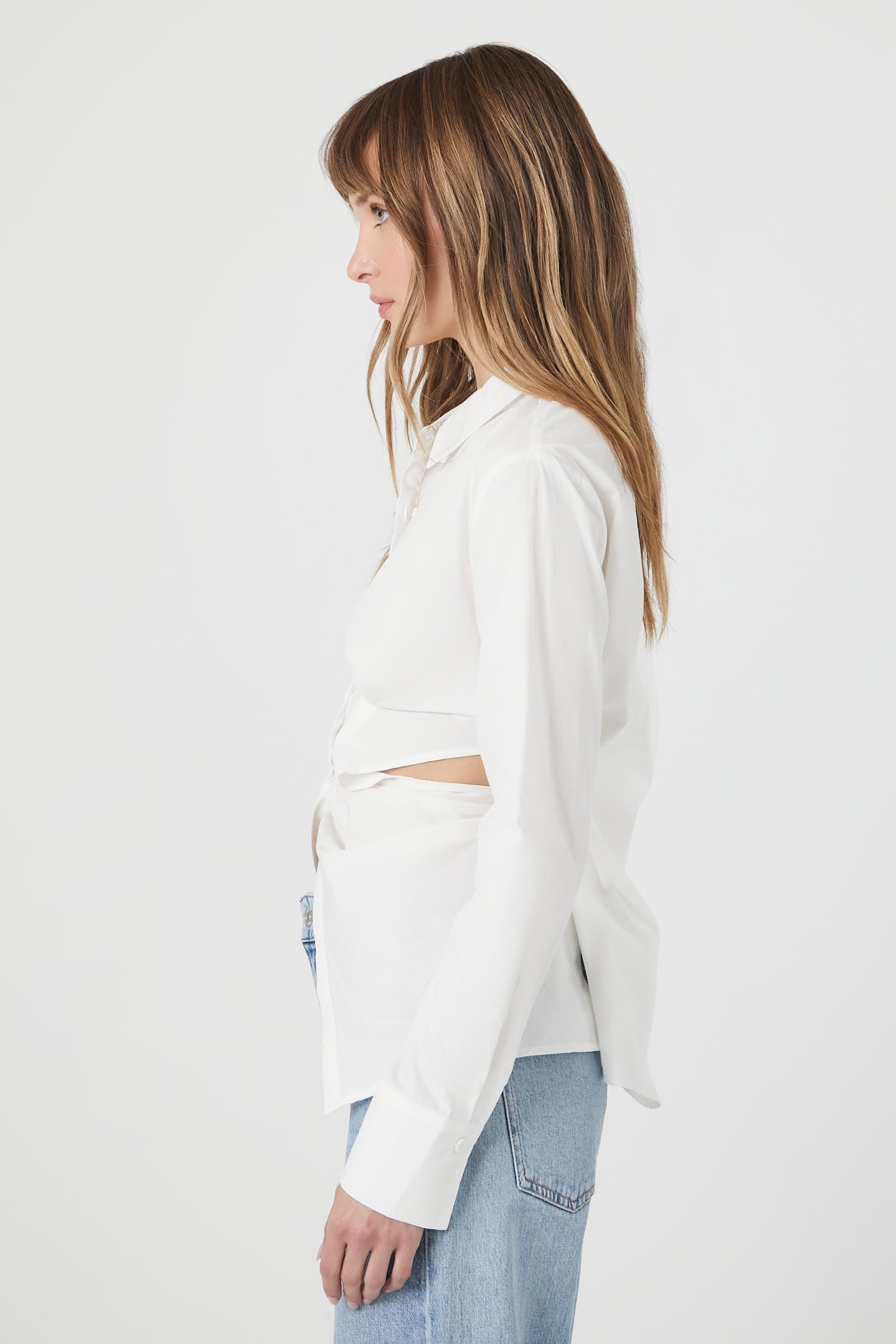 Cutout Long-Sleeve Shirt