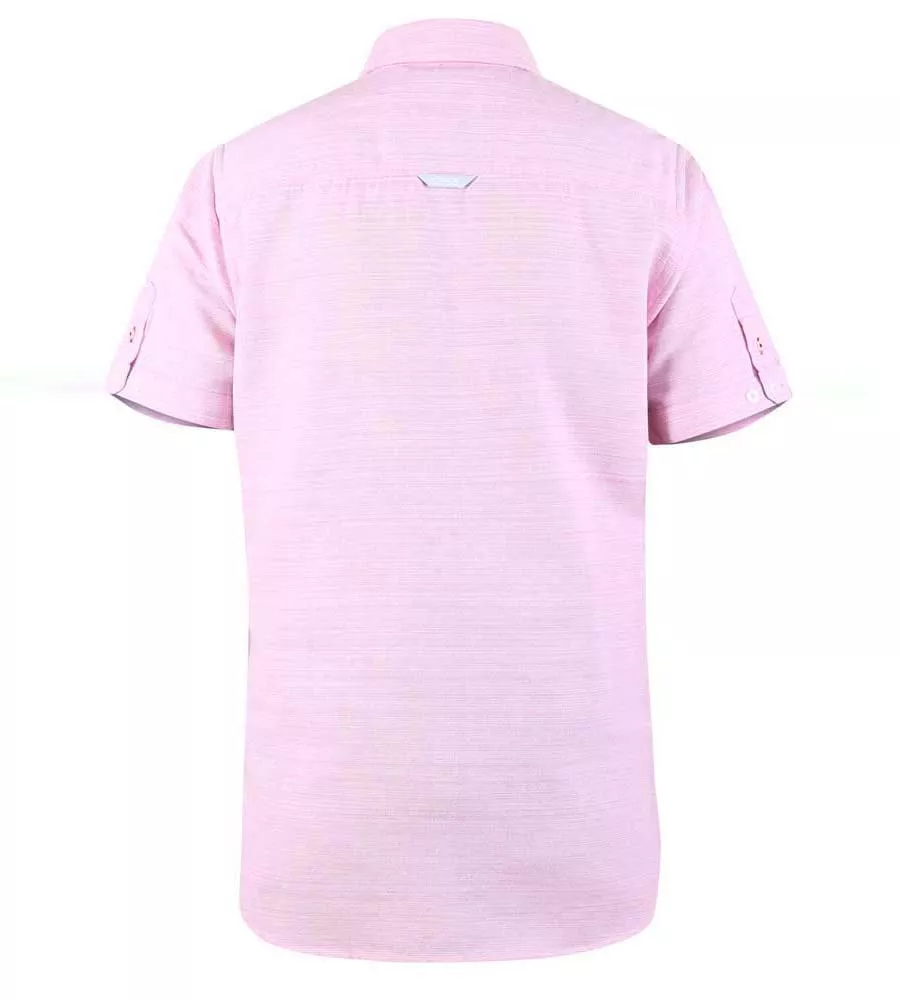 D555 Mens Pink Short Sleeve Shirt (STRATFORD 1)