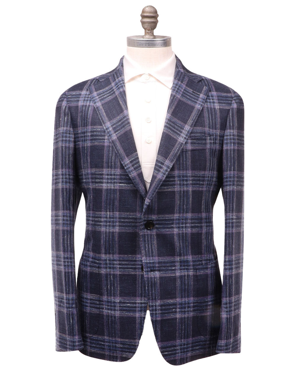 Dark Blue Plaid Soft Jacket