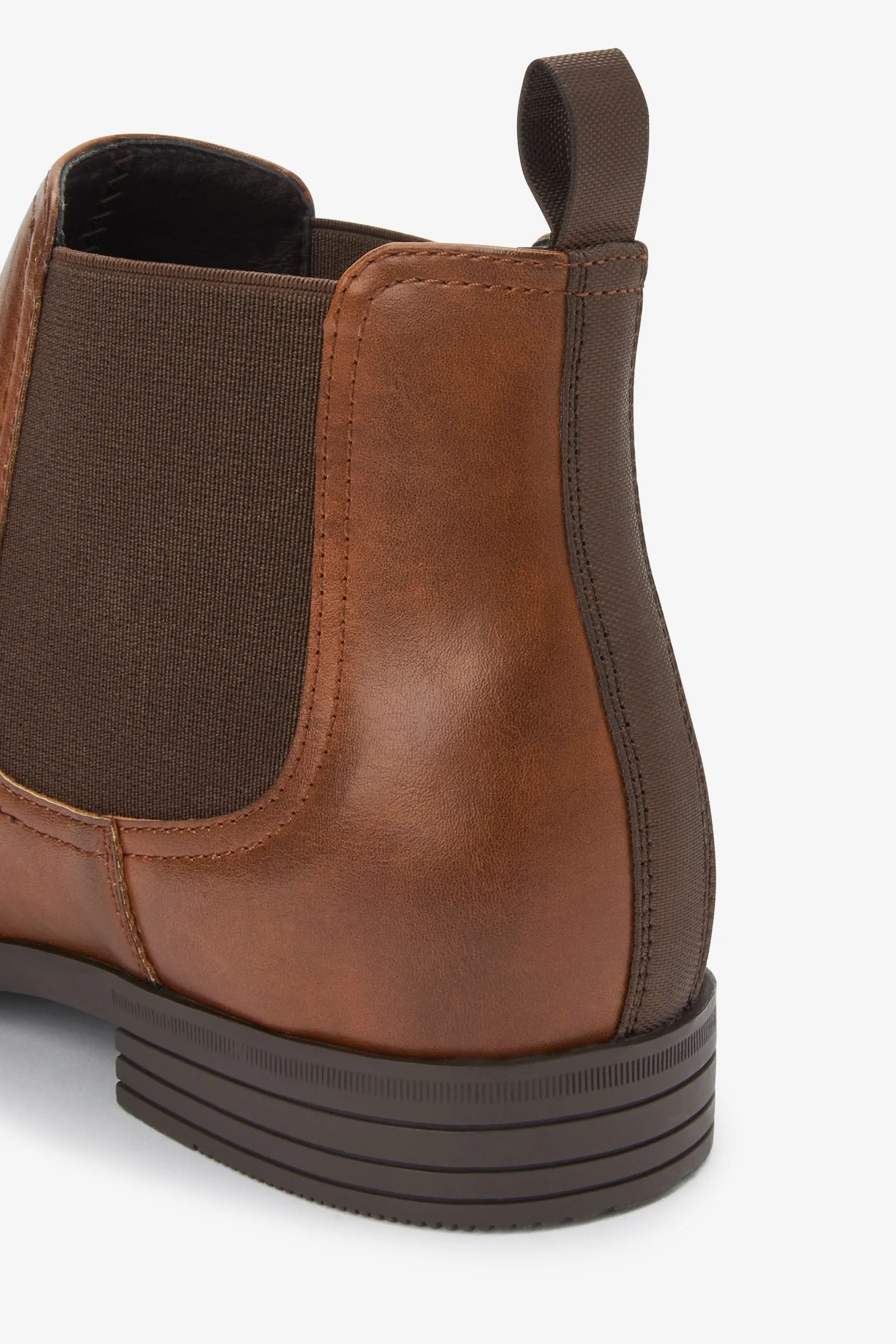 Dark Tan Chelsea Boots