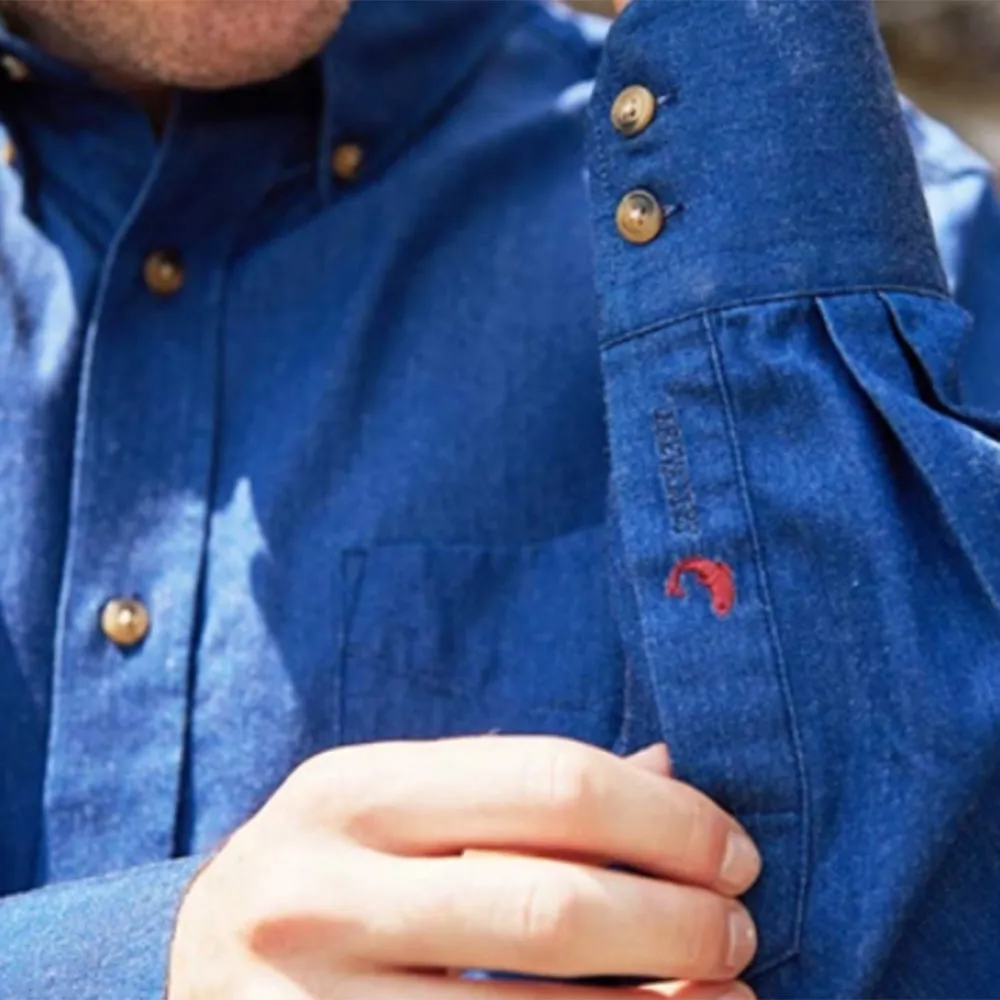 Denim Collared Long Sleeve Shirt / Lee Valley