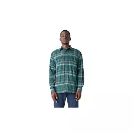 Dickies Flannel Button Down Shirt Forest Green Multi Plaid