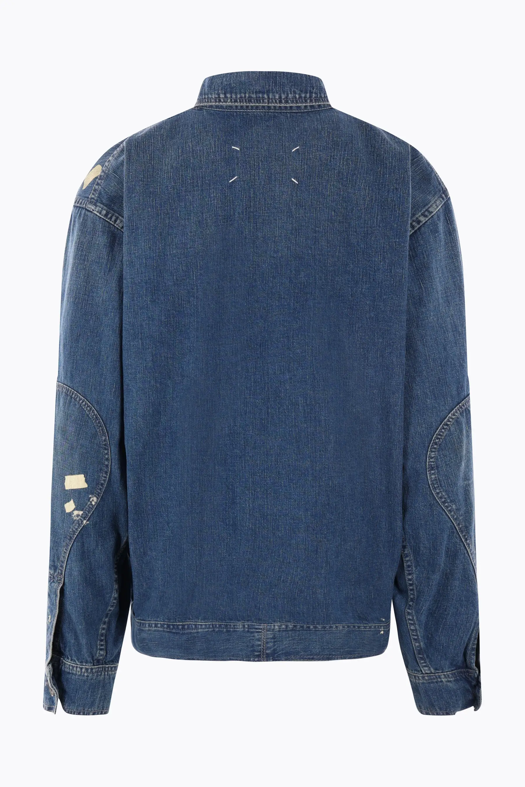 distressed-effect denim jacket