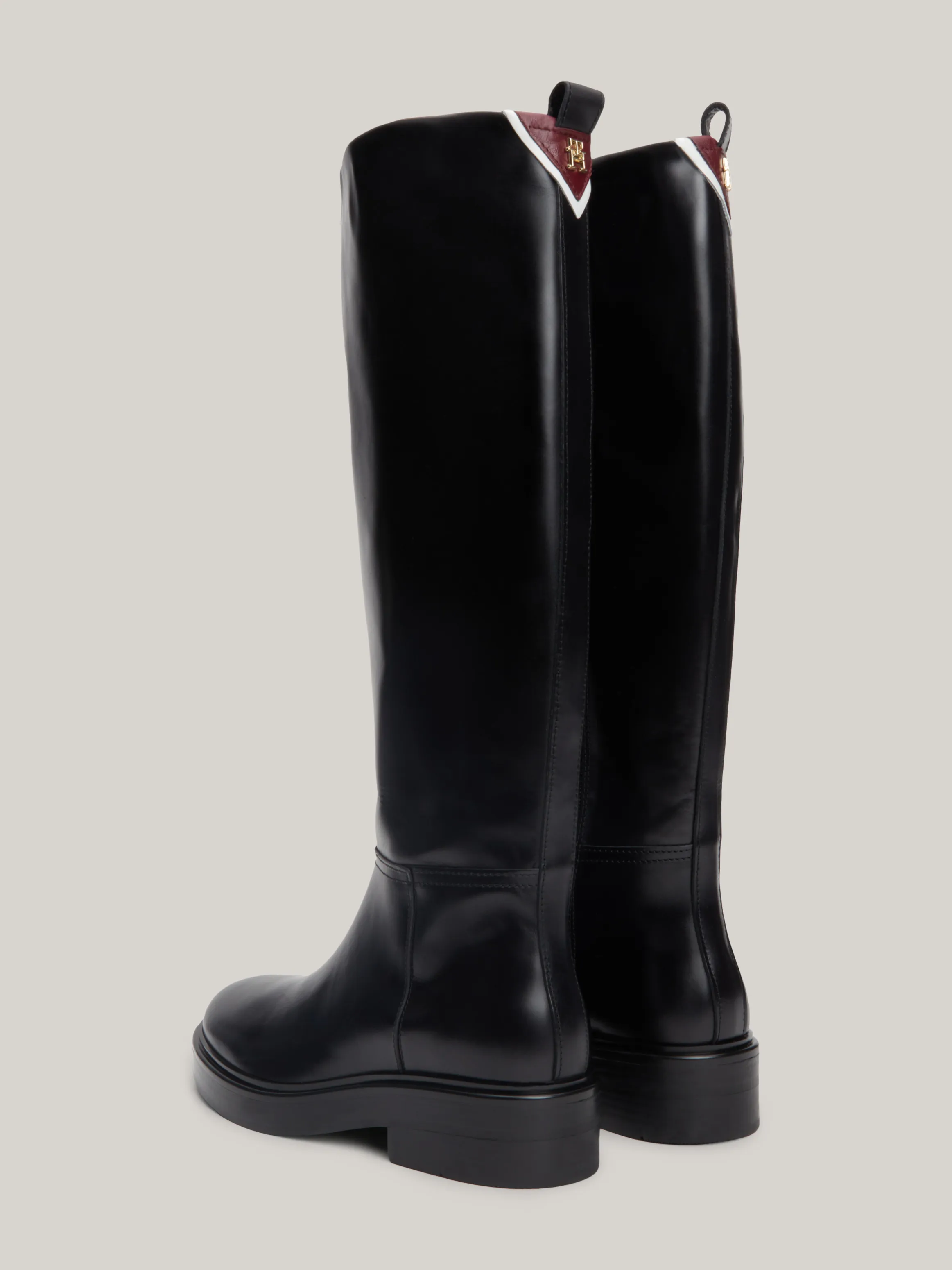 Elevated Leather Knee-High Boots | Boots | Tommy Hilfiger