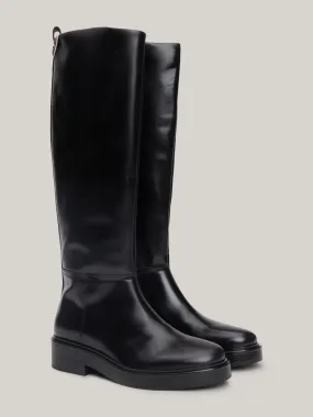 Elevated Leather Knee-High Boots | Boots | Tommy Hilfiger